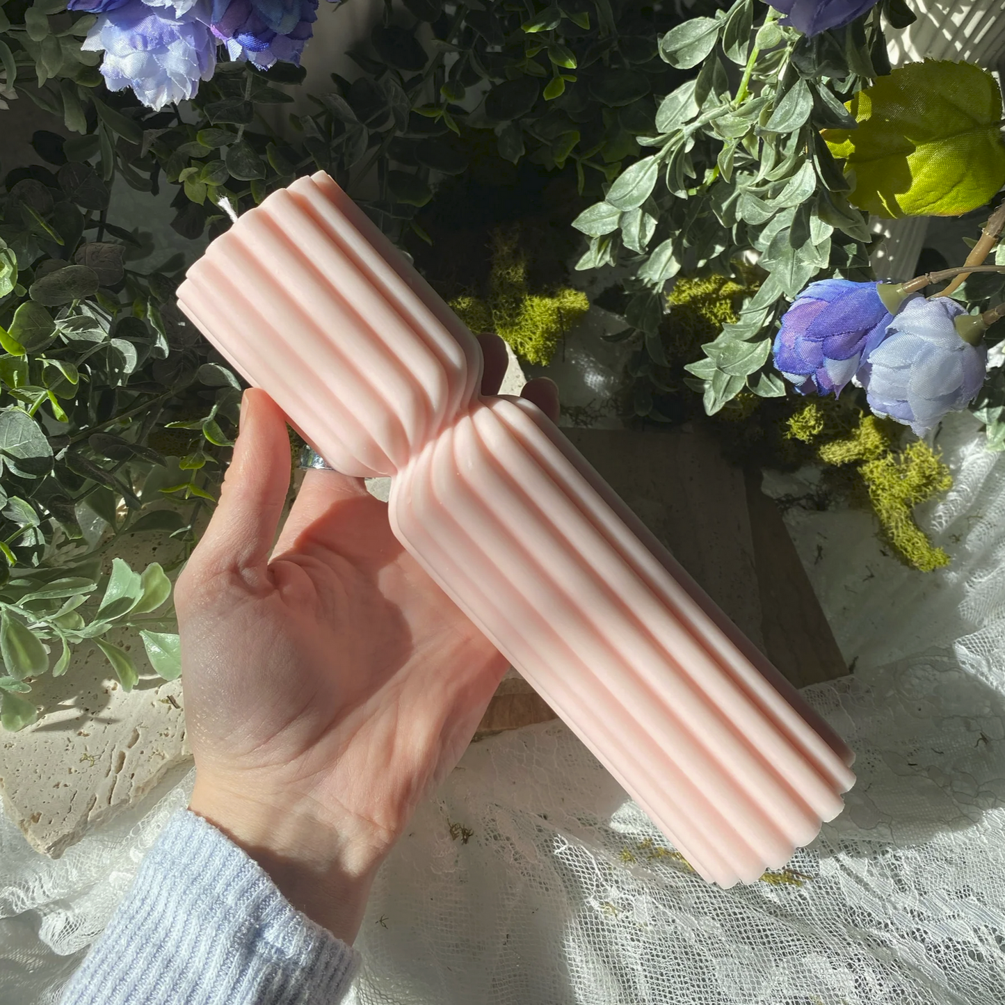 Sage Pillar Candle