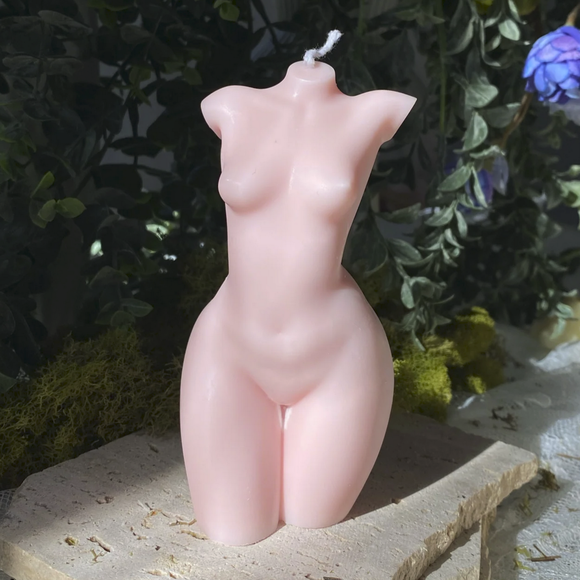 Female Body Candle - Multiple Body Types, 3"