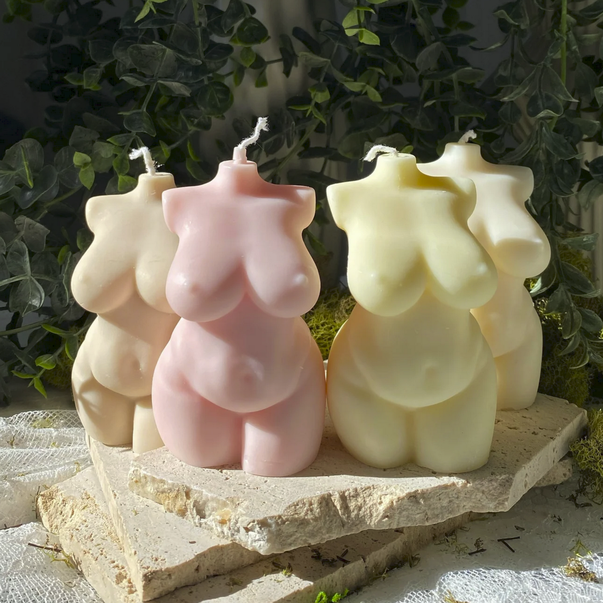 Female Body Candle - Multiple Body Types, 3"