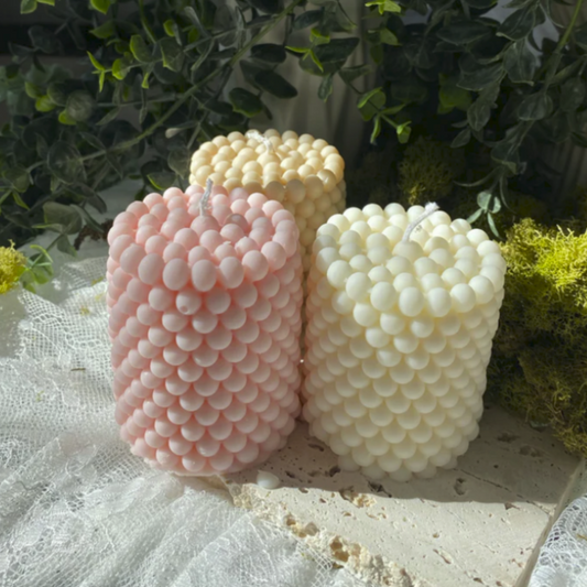 Bubble Cylinder Candle