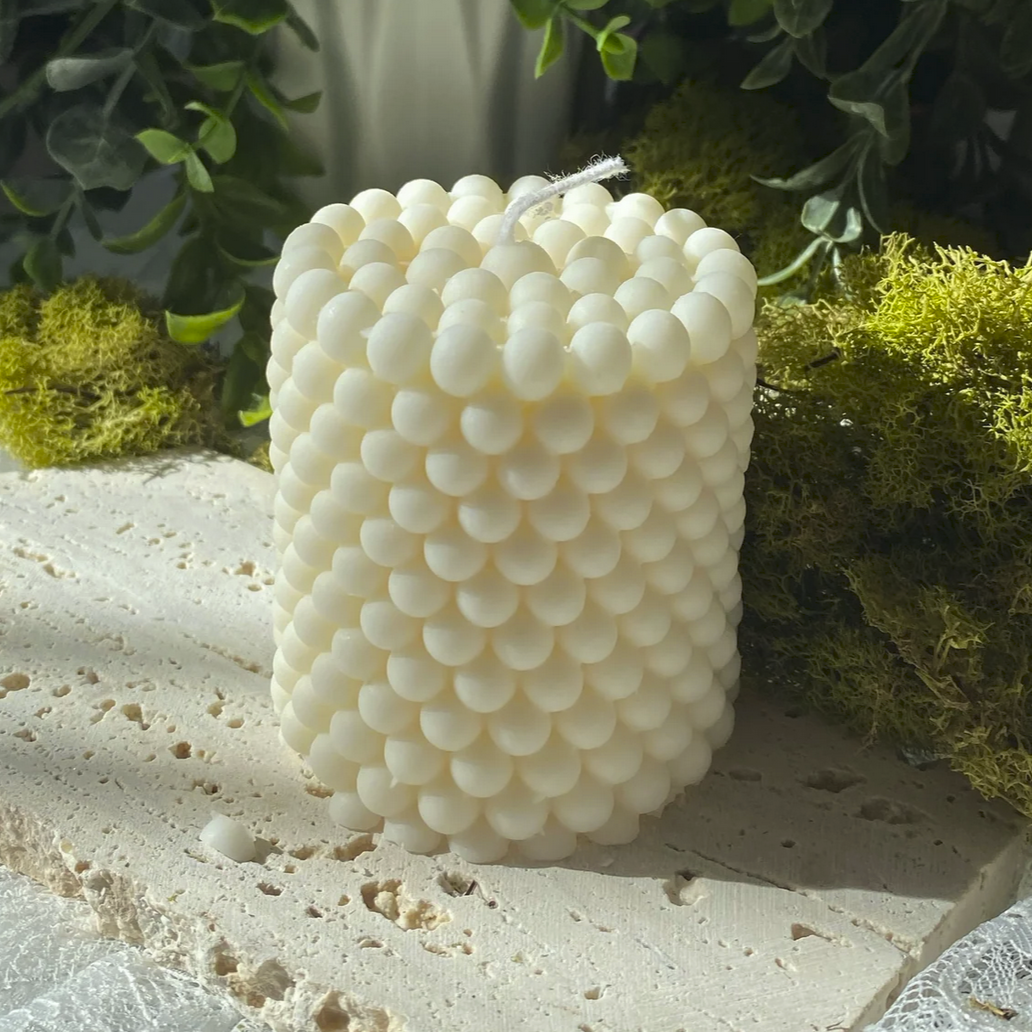 Bubble Cylinder Candle