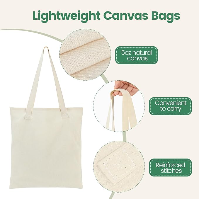 Reusable Canvas Tote Bag