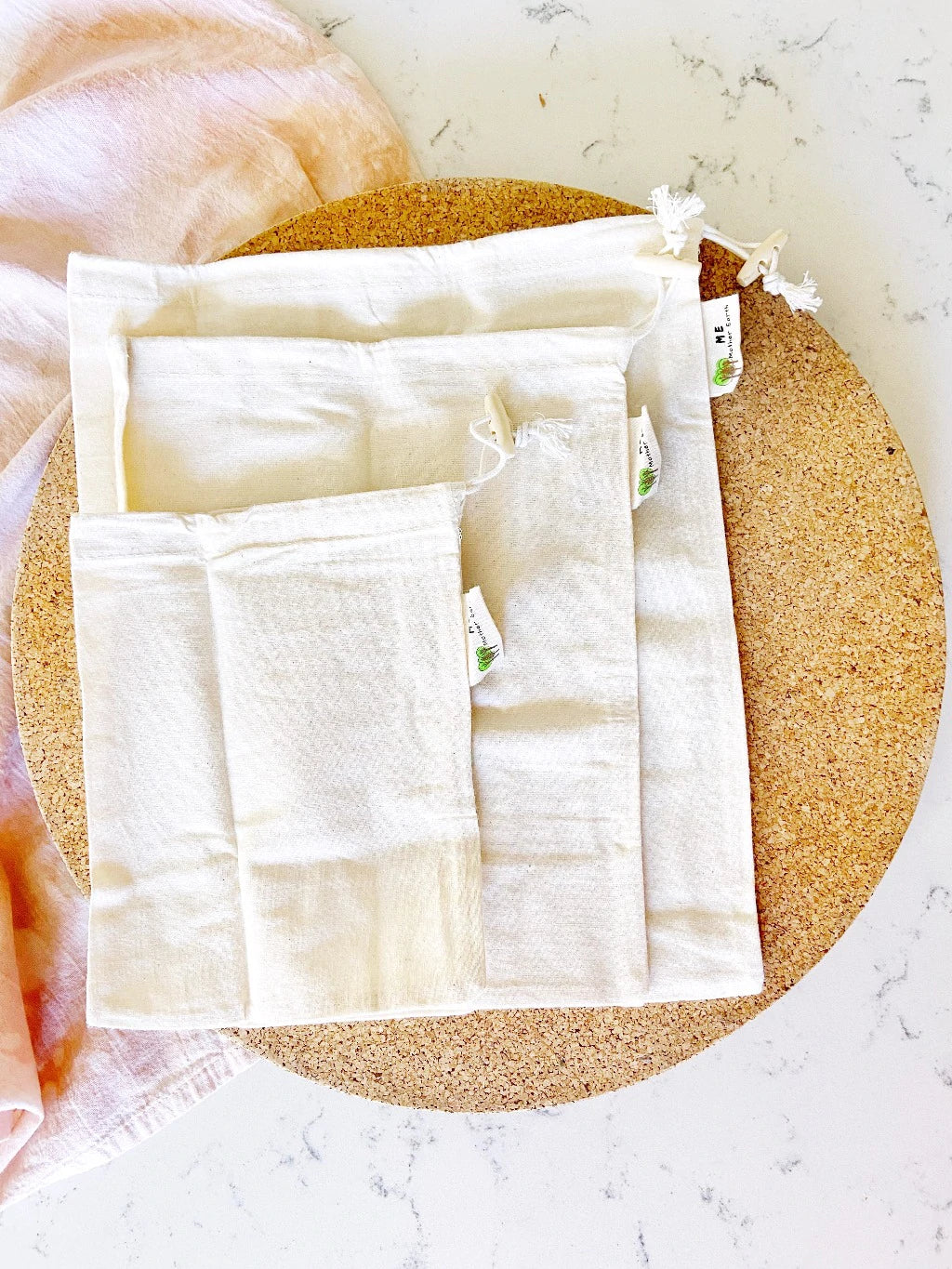 Cotton Muslin Bulk Bags - 3 Pack