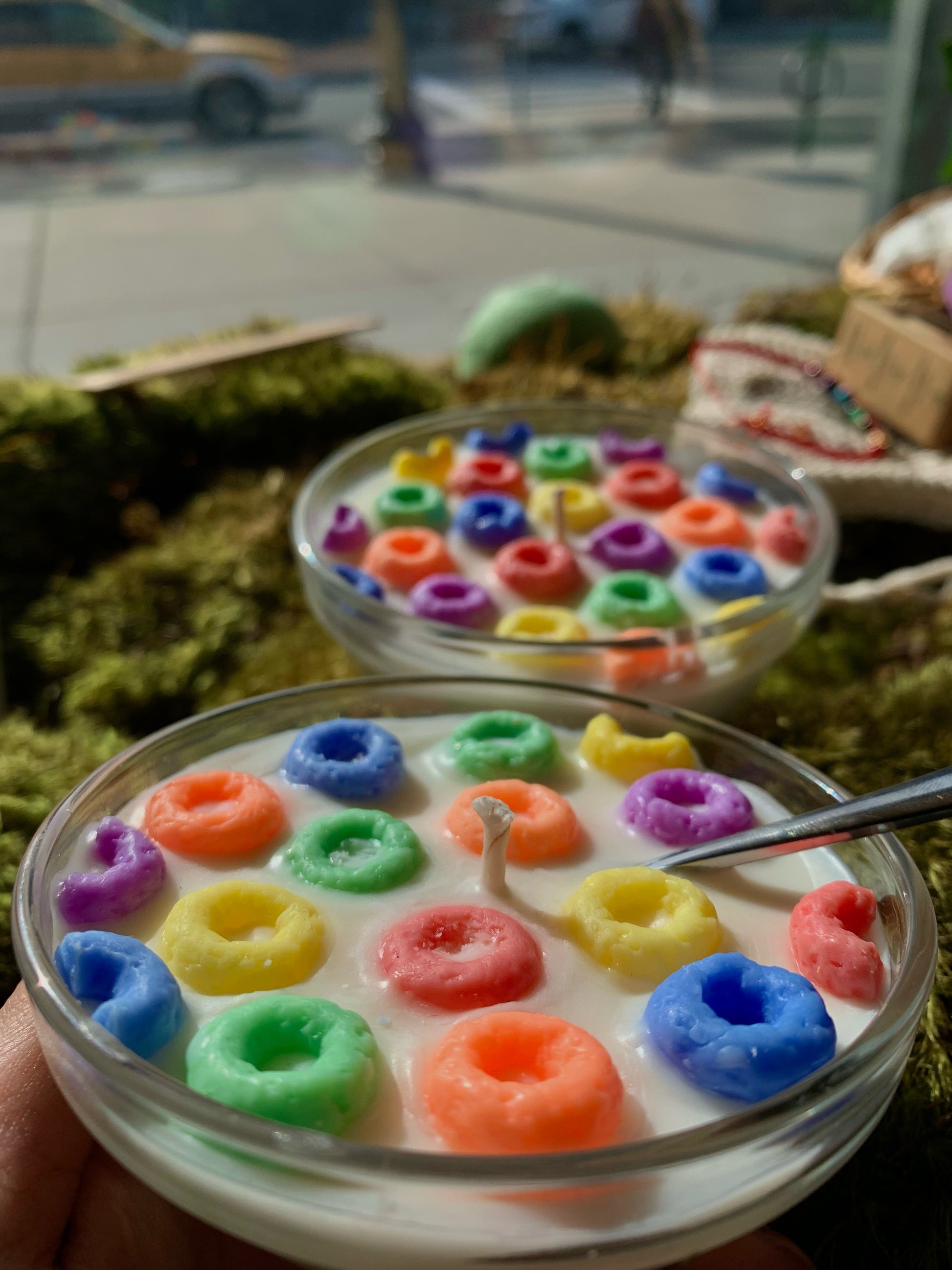 Cereal Bowl Candle - Fruit Loop Scent – Uvida Shop: Boston's first Zero  Waste Store