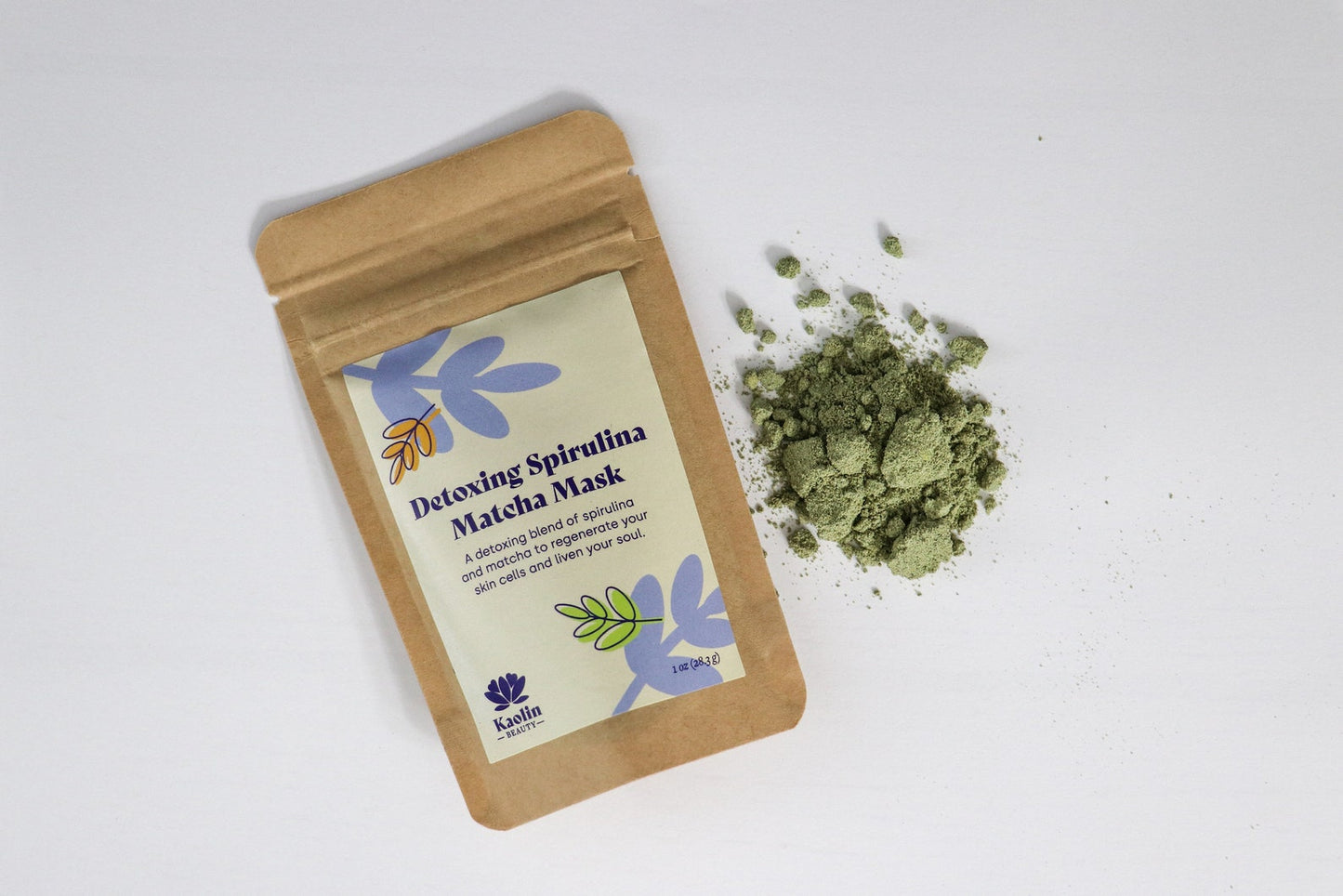 Spirulina Matcha Detox Mask - Natural Clay Mask