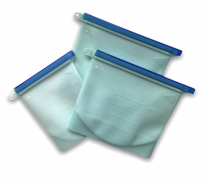 Silicone Food Storage Bags- 3 Pack