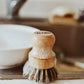 Bamboo and Palm Pot Scrubber Brush