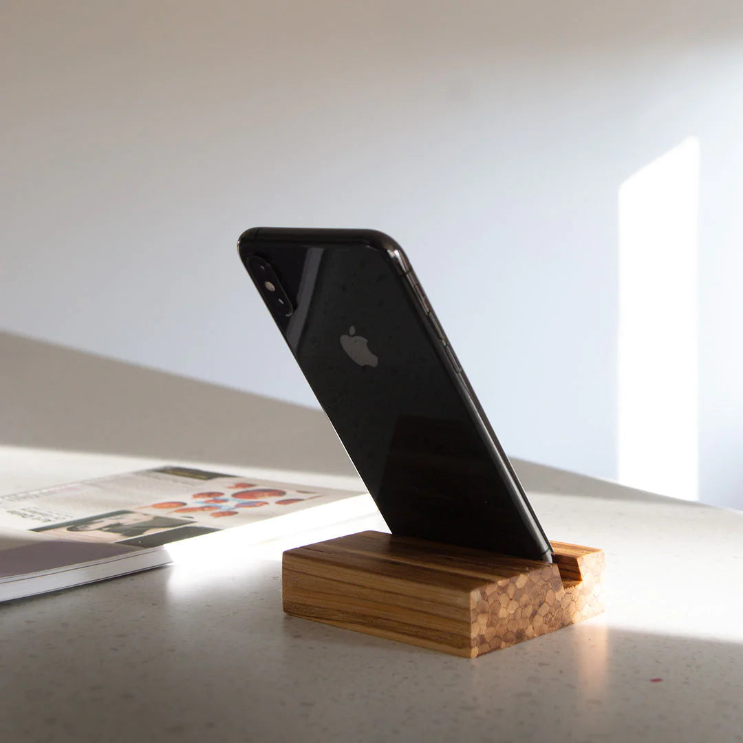 Recycled Chopstick Phone Stand